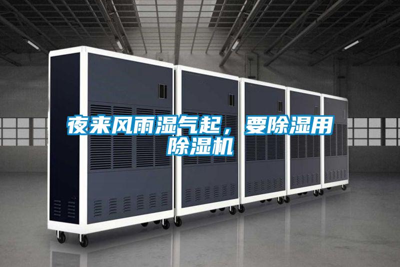 夜來風雨濕氣起，要除濕用除濕機