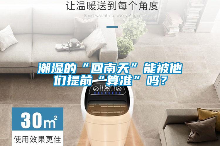 潮濕的“回南天”能被他們提前“算準”嗎?