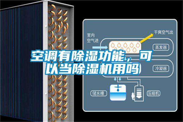 空調有除濕功能,可以當除濕機用嗎