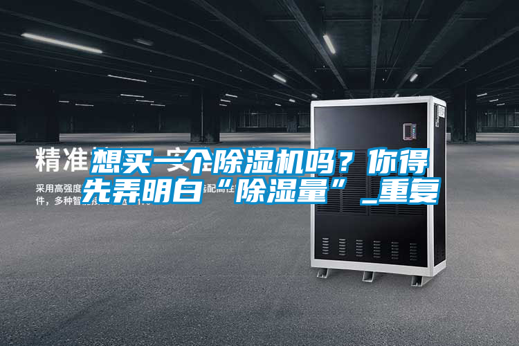 想買(mǎi)一個(gè)除濕機(jī)嗎?你得先弄明白“除濕量”_重復(fù)