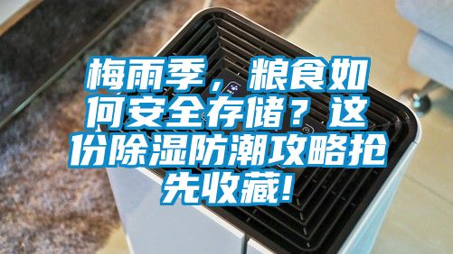 梅雨季,糧食如何安全存儲?這份除濕防潮攻略搶先收藏!